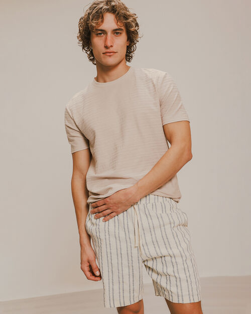 Playera Manga Corta Beige